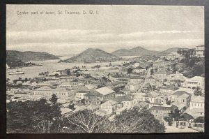 1910 St Thomas Danish Virgin Islands RPPC Postcard Cover To Malden MA USA