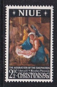 Niue # 120, Christmas - Painting by Poussin, Mint NH