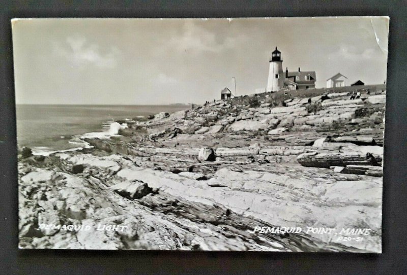 1951 Pemaquid ME To Stockholm Sweden Pemaquid Lighthouse Cover
