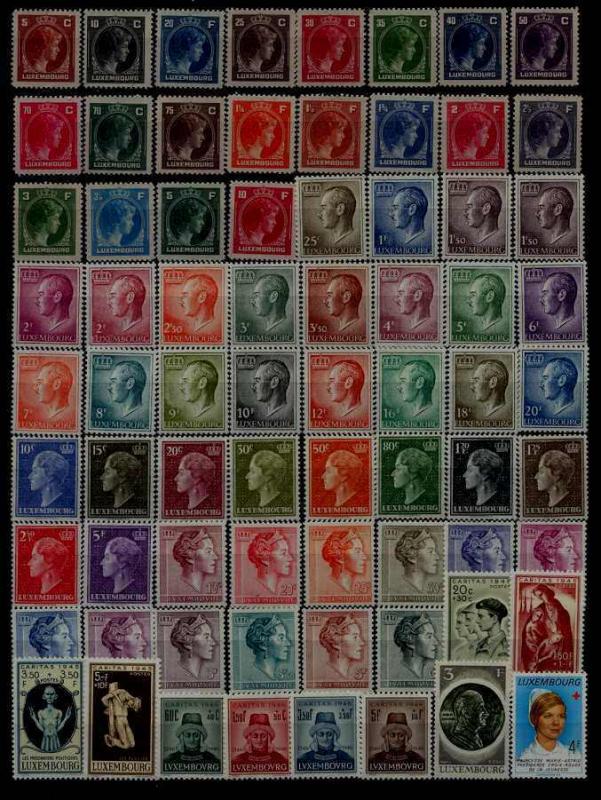 Luxembourg MNH lot Royal family, 134v