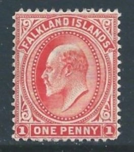 Falkland Islands #23a MH 1p King Edward VII - Wmk. 3 Upright