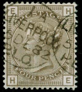 SG160, 4d grey-brown plate 18, FINE USED, CDS. Cat £80. WMK CROWN. HE