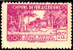 ✔️ALGERIA 1945 RAILWAY PARCELS  TRAIN LOCOMOTIVES M.172a MNH  $22.00 [03.16]