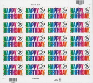 2006 39c Happy Birthday, Confetti Scott 4079 Mint F/VF NH