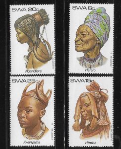 South West Africa 1982 Traditional Headdress Sc 499-502 MNH A2891