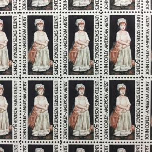 1273   John Singleton Copley, Artist   MNH 5 c Sheet of 50   FV $2.50   In 1965