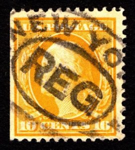 1909, US 10c, Washington, Used, Sc 338