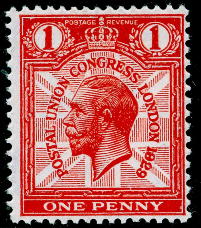 SG435 SPEC N COM6F, 1d scarlet, NH MINT. Cat £400. 1829 FOR 1929.