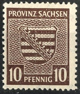 GERMANY/SAXONY, #13N6 - UNUSED MINT HINGED - 1945 - SAXONY004