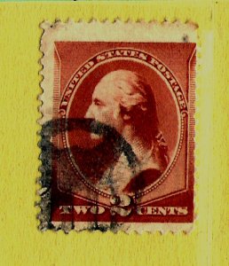 1800s US Stamp w/ Fancy Cancel:  Patriotic SHIELD Strike ~ Free Shipping..T1