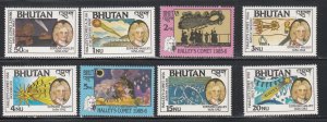 Bhutan # 564-71, Halley's Comet, Mint NH, 1/2 Cat.