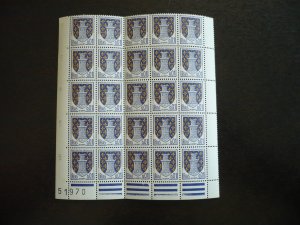 Stamps - France - Scott# 1091 - Mint Never Hinged Sheet of 25 Stamps