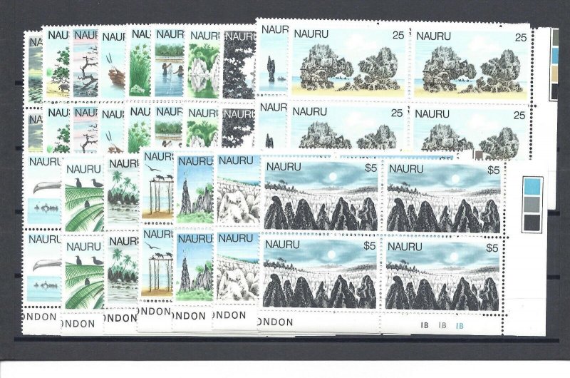 NAURU 1978/79 SG 174/190 MNH