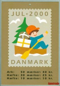Denmark. Christmas Seal. 2000. 1 Post Office,Display,Advertising Sign. Boat