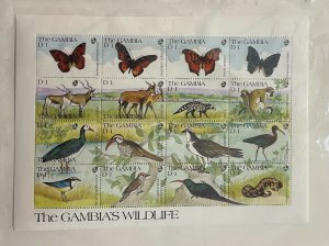 Souvenir Sheet Gambia Scott #1062-4 set nh