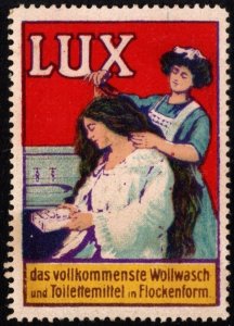 Vintage Germany Poster Stamp Lux Most Perfect Wool Washing Toilet Preparation