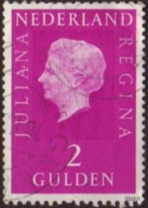Netherlands 1969 Sc#471A SG#1081 2G Purple Queen Juliana Used