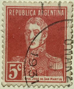 AlexStamps ARGENTINA #345 VF Used 