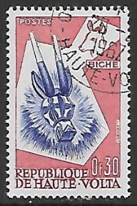 Upper Volta # 71 - Deer Mask - used....{KlZw14}