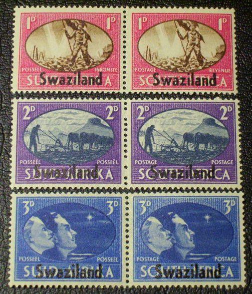 Swaziland Scott #38-40 mnh