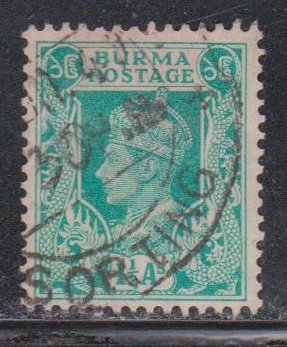 BURMA Scott # 23 Used - KGVI