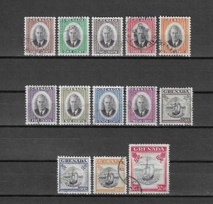 GRENADA 1951 SG 172/84 USED Cat £25