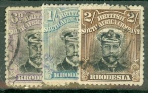 II: Rhodesia 119-20,121b,122-,125a,126-7,130,130b,132 used CV $197