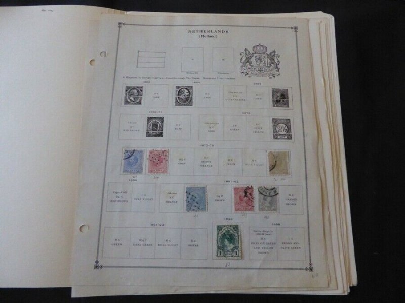 Netherlands 1872-1965 Stamp Collection on Scott International Pages