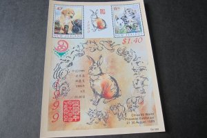 New Zealand 1999 Sc 1575b Year Rabbit China'99 MS MNH