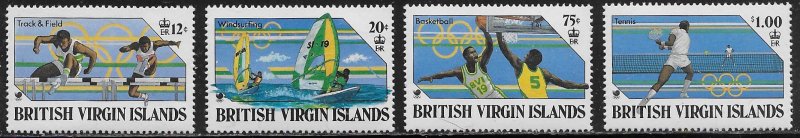 Virgin Islands Scott #'s 608 - 611 MNH