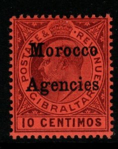 MOROCCO AGENCIES SG18 1903 10c DULL PURPLE/RED MTD MINT