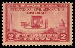 US Sc 649 MNH - 1928 2¢ - Intn'l Civil Aeronautics Conf.