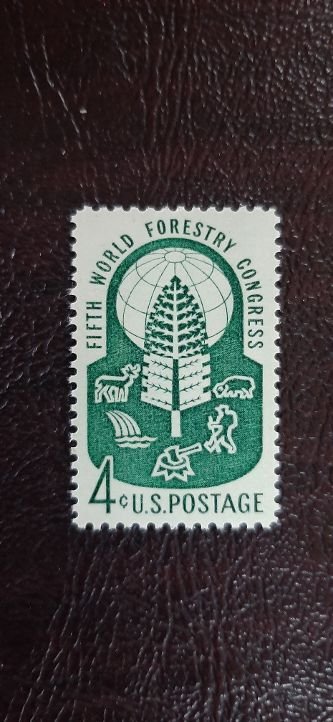 US Scott # 1156; 3c World Forestry Congress, 1960; MNH, og; XF centering