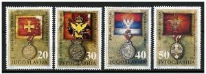 Yugoslavia 1991 - Scott 2119 .. 2122 (4) MNH - Flags, medals