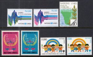 UN Geneva 82-88 Year set for 1979 MNH VF