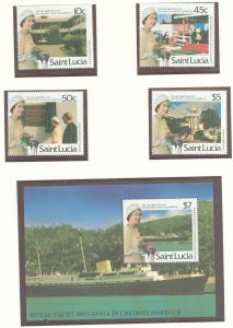 St. Lucia #825-834 Mint (NH) Single (Complete Set) (Queen)