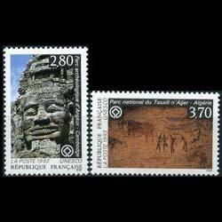 FRANCE 1993 - Scott# 2o45-6 Heritage Sites Set of 2 NH