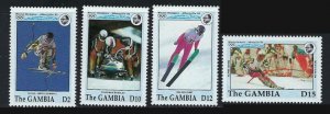 Gambia 1276-79 MNH 1992 Winter Olympics