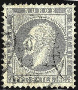 Norway 3 - used - tiny shallow thin