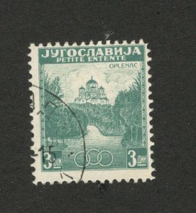 YUGOSLAVIA- USED STAMP , 3 d - SMALL ENTENTE - perf. L 12 1/2  -Mi.CV=30 €- 1937