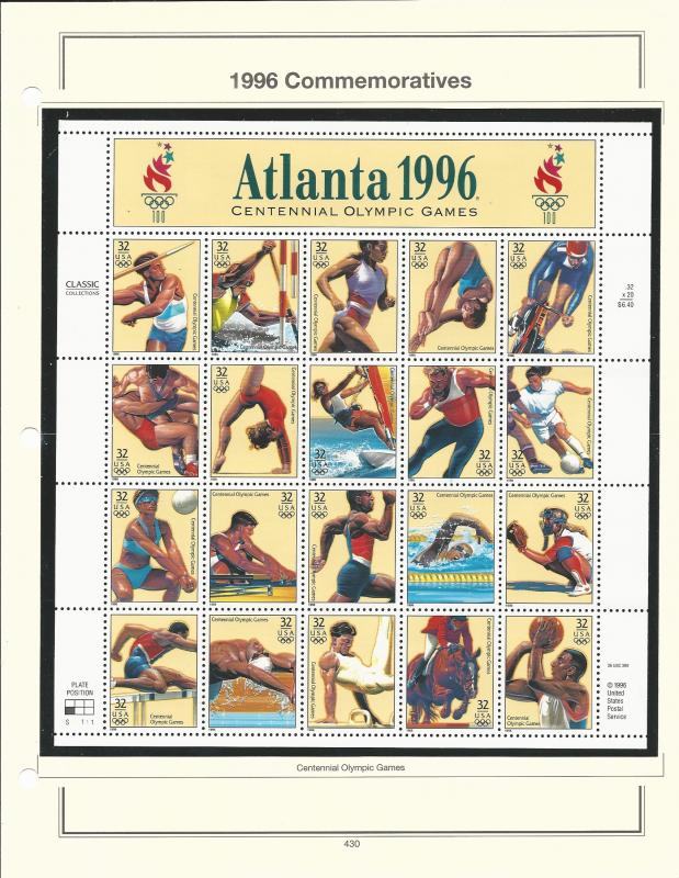 United States 1996 Commemoratives