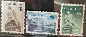 Belgium, 1951, SC B495-B497, MNH, VF, Complete Set