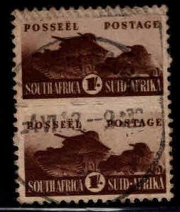 South Africa Scott 97 Used tanr pair of stamps 1943