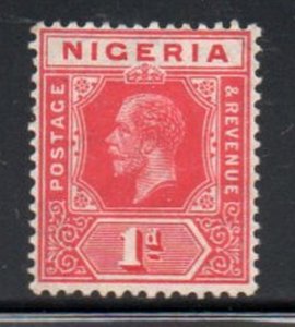 Nigeria Sc 2 1914 1d carmine G V stamp mint