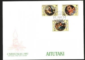 COOK IS AITUTAKI 1983 Christmas FDC........................................89319