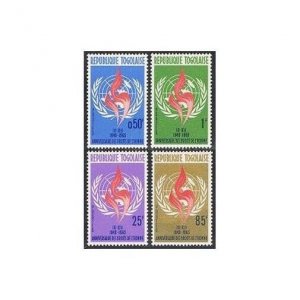 Togo 457-460,MNH. Michel 381-384. Declaration of Human Rights, 15th Ann. 1963.