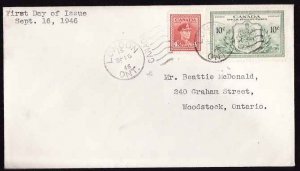 Canada-cover #13519-10c Special Delivery [#E11]-First day-London, Ont-Sp 16 1946