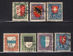 Switzerland 1921-1922 Charity Pro Juventute 2 Sets VF Used #B18-24 CV$205