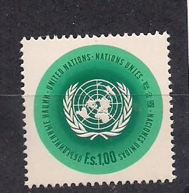 UN Geneva Sc# 11 Emblem & Globe MNH