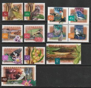 1996 Australia - Sc 1524-35 - MNH VF - Flora and Fauna